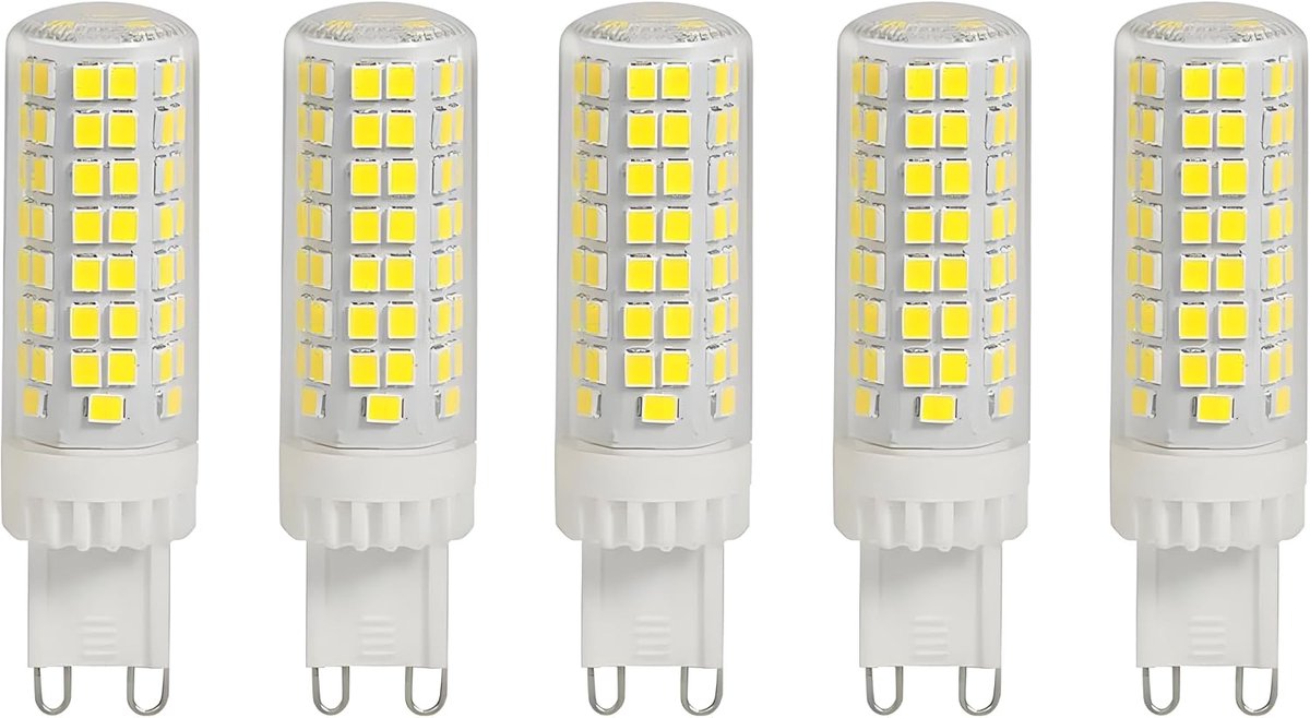 Led-lamp, koudwit, 10 W, 3000 K, 95 leds, 1000 lumen, AC220-240 V, traditionele halogeenlamp van 100 W, 360 graden stralingshoek, niet dimbaar, 5 stuks