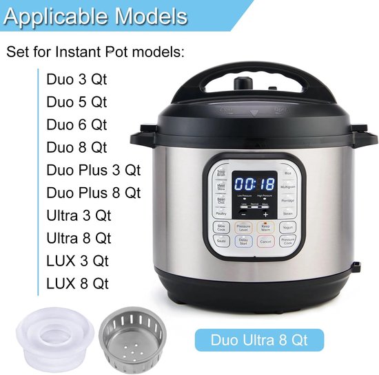 14 Stuks Vervangende Onderdelen Vlotterklep Pakkingen Anti-Blok Cover voor Instant Pot Duo 3, 5, 6, 8 Qt, Duo Plus, Ultra, LUX 3, 8 Qt Snelkookpan Float Siliconen Afdichting Caps Accessoires — afbeelding 2