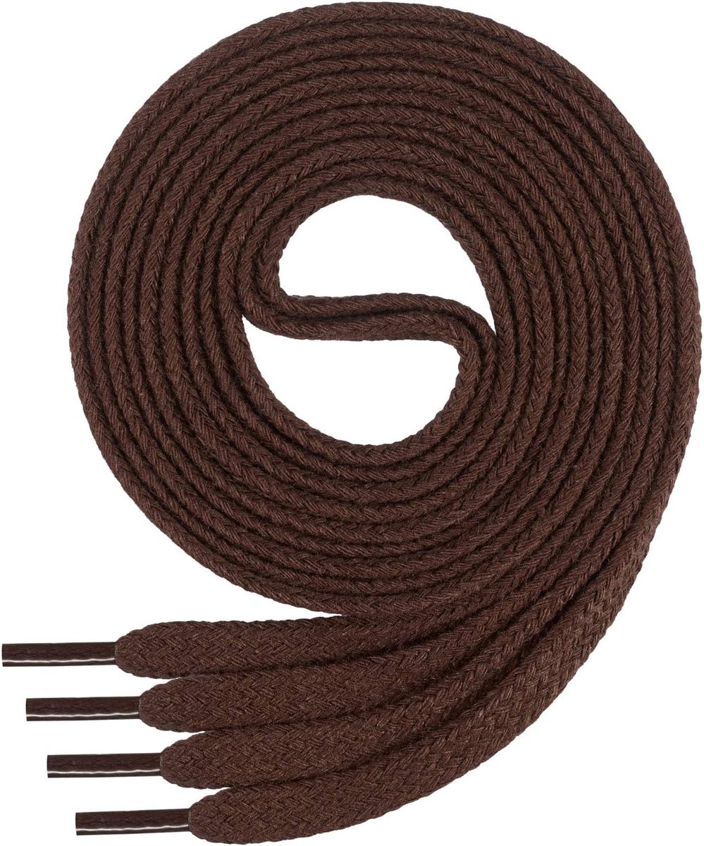 Ficchiano platte veterschoenen, 100% katoen, voor sneakers en sportschoenen, zeer scheurvast, ca. 7 mm breed, 45 cm - 200 cm lengte I Made in Europe