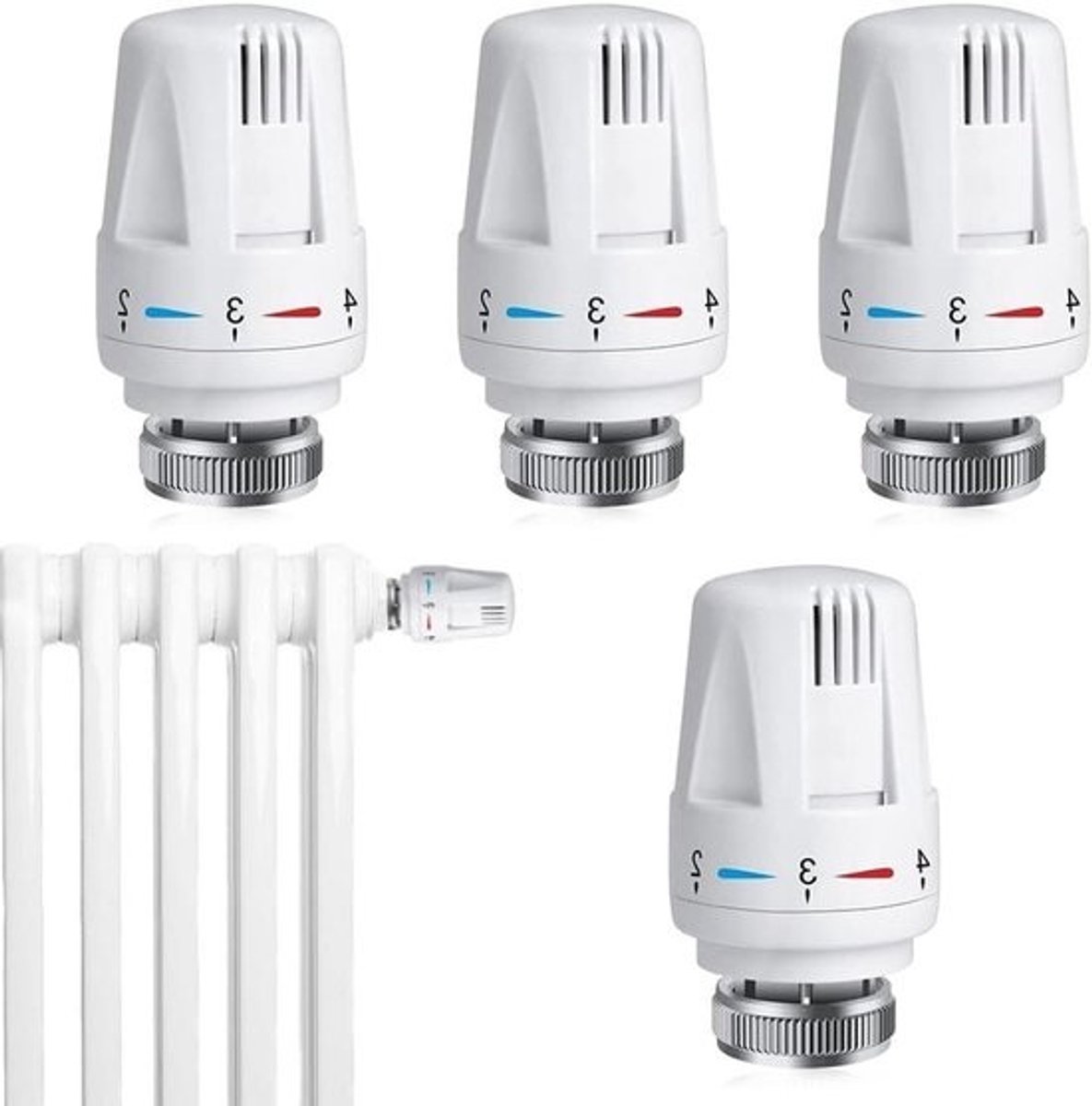 Thermostaatkop voor radiatorventiel M30 x 15 cm - thermostatische sensor voor radiatorthermostaat koelerventiel reservekop