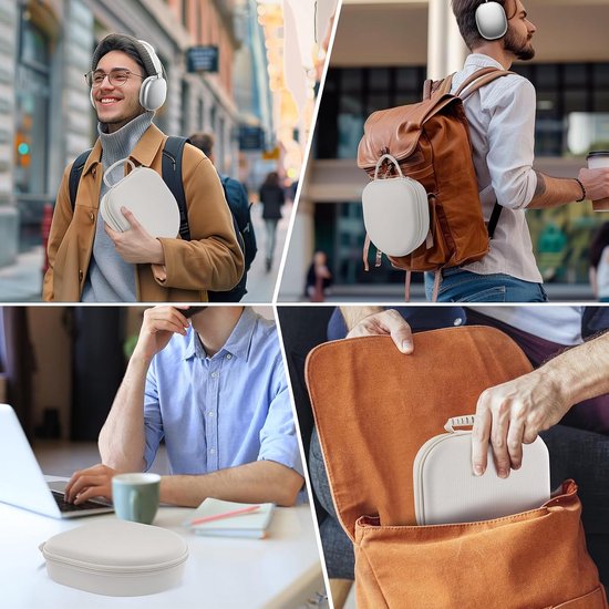 Compatibel met Apple Airpods Max hoofdtelefoons, Eva harde etui-shell voor het opbergen van hoofdtelefoons tijdens reizen en buitenshuis (Sterrenlicht) — afbeelding 5