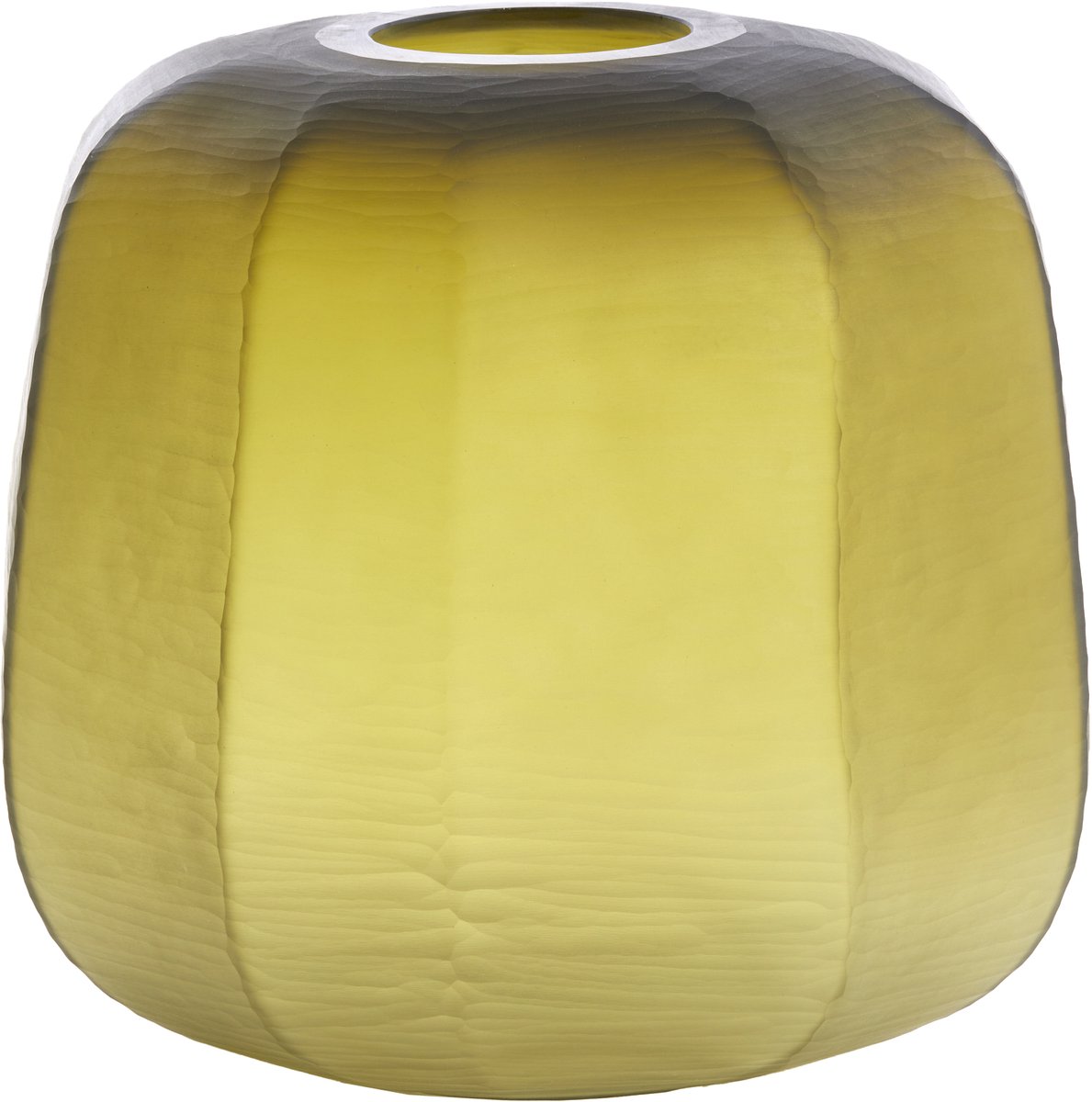 Light & Living Vaas PACENGO - Ø33x32cm - Geel