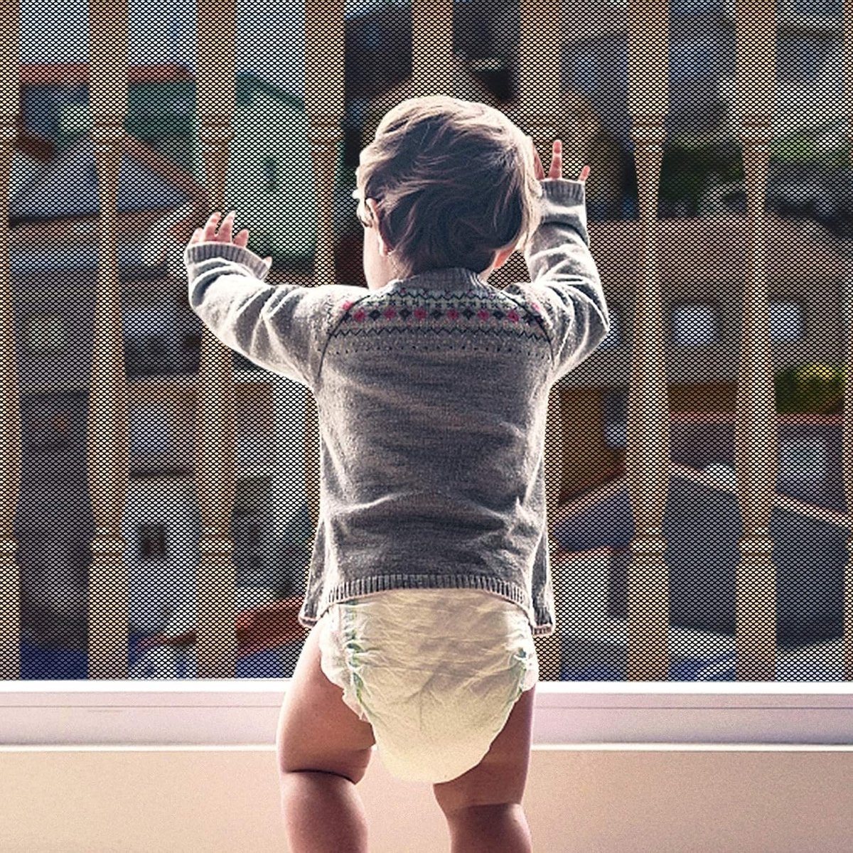 Veiligheid Net voor Kinderen, Verstelbaar en Robuust Trappennet, Ideaal voor Balkons en Trappen, 300Lx90H cm, Bescherming voor Speelgoed en Kinderen, Zwart