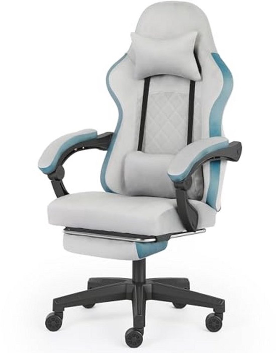 Ergonomische Gaming Stoel met Voetensteun en Kantelbare Rugleuning
