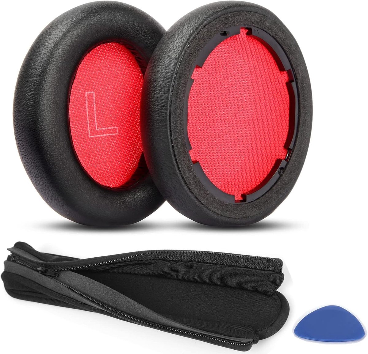 Vervangende Oorkussens voor Bluetooth Hoofdtelefoons, Geheugenfoam Earpads voor Comfort en Geluidsisolatie