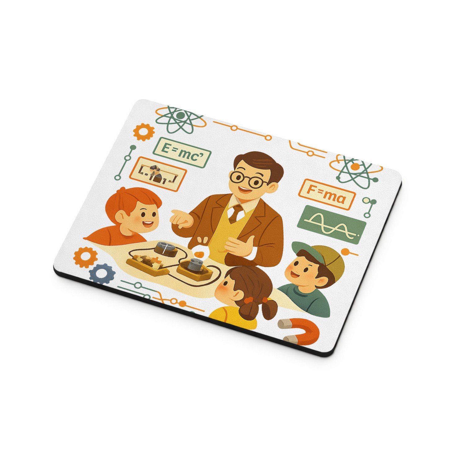 Mr Cadeautjes MDF magnetische fotolijst 9 x 7 - design Een vrolijke docentengebruikte schoolposter met een andere v | cadeau Wit