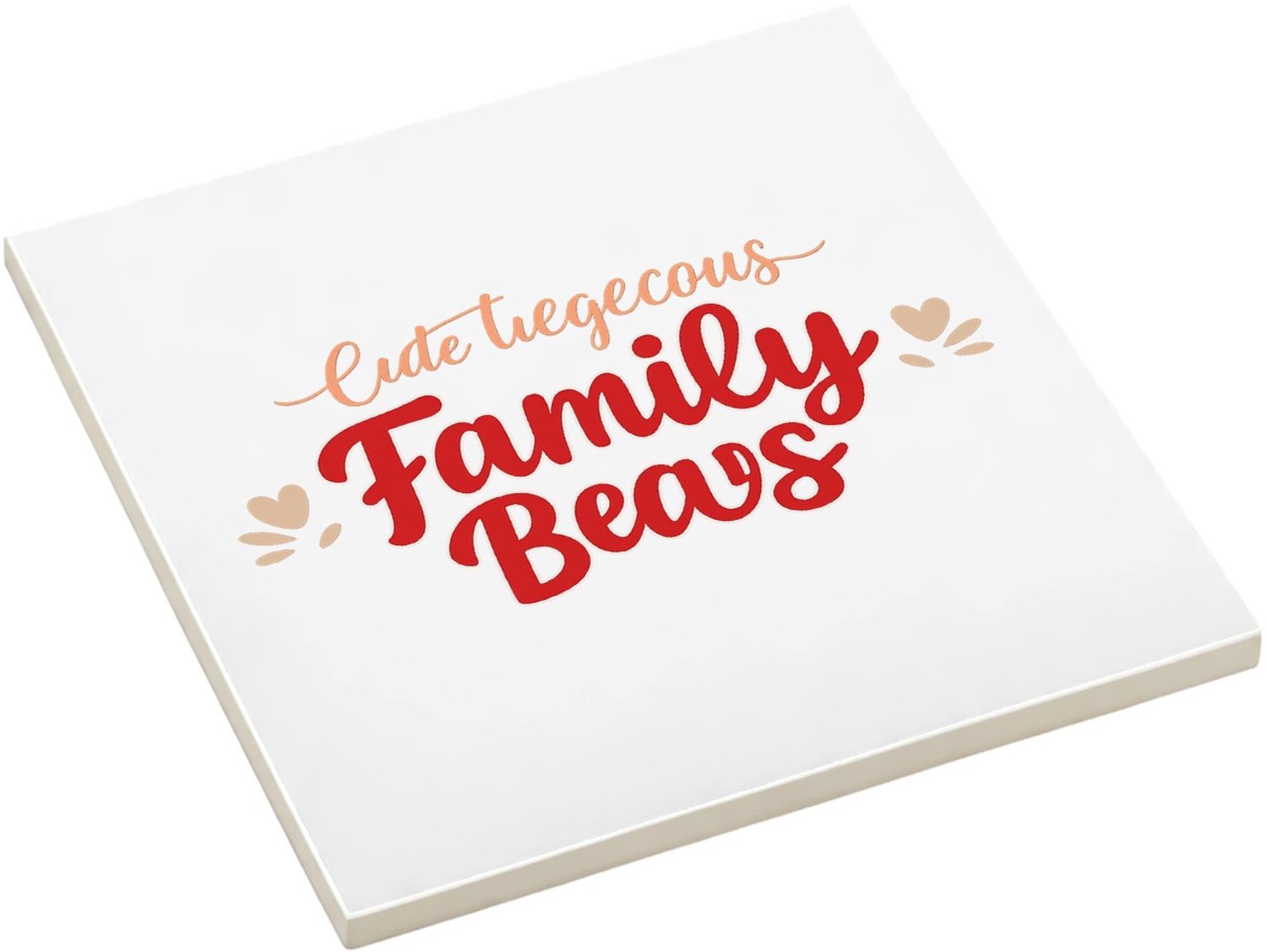 Mr Cadeautjes Fototegel Een warme familietitel met speelse nadruk op de rol van een - 15 x 15 cm, keramiek - keuken, badkamer, decoratie | cadeau Wit