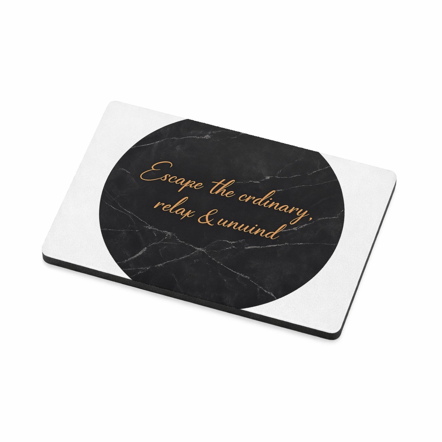Mr Cadeautjes MDF magnetische fotolijst 7,5 x 5 - design Minimalistische wellness-tekst op een rustige natuurachtergr | cadeau Wit