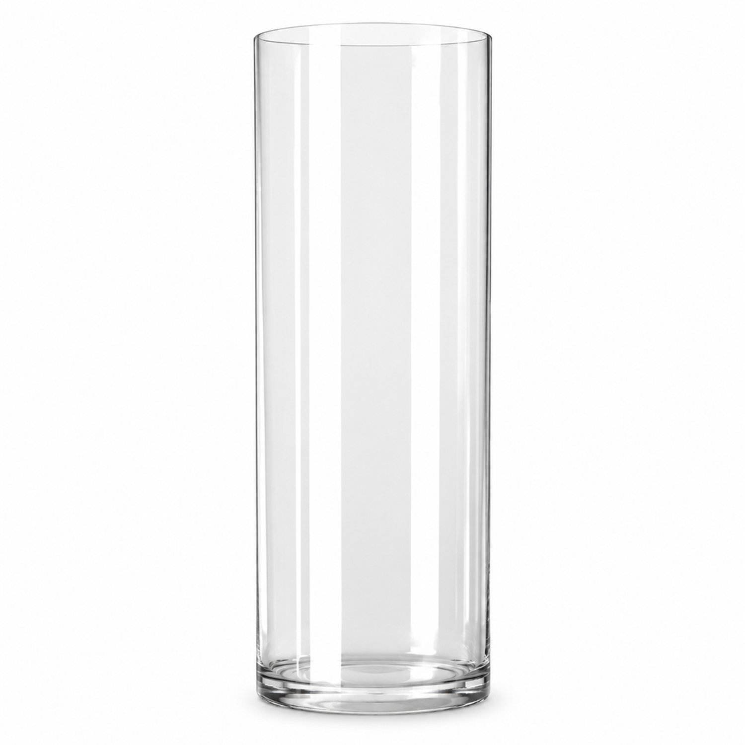 SWGOTA Transparante acrylvaas met glaslook, diameter 12 cm en hoogte 30 cm, cilindervormig voor bloemschikken
