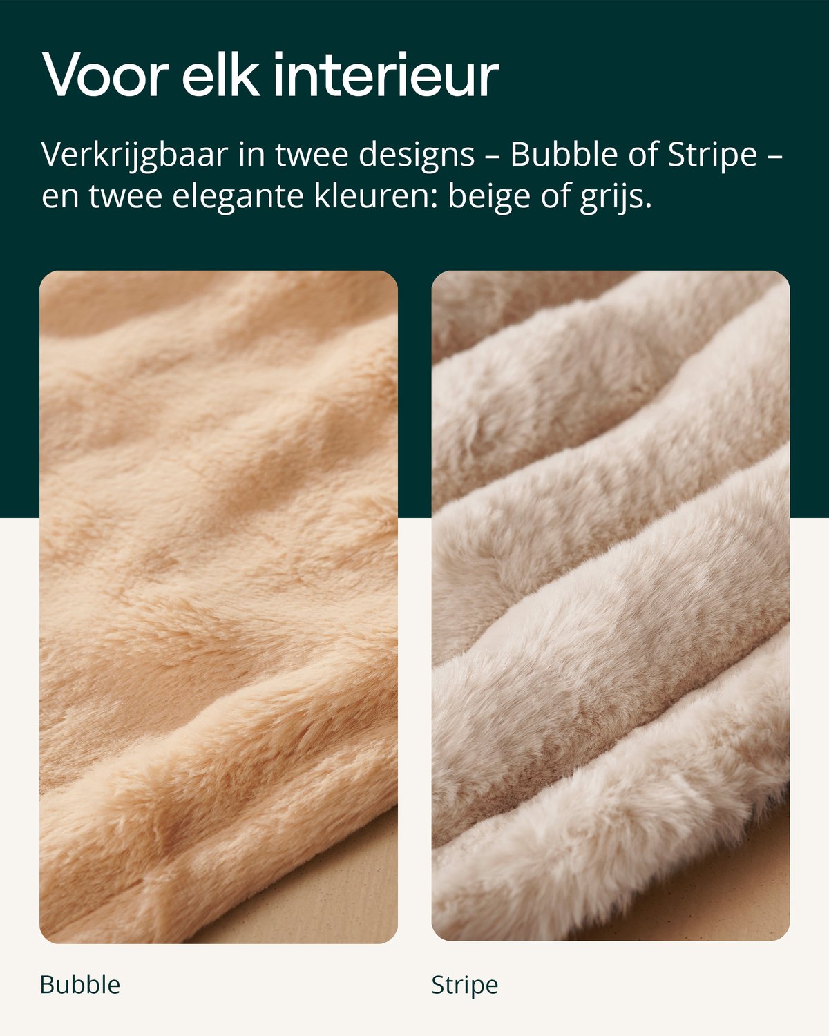 Duux Yentl Bubble Elektrisch Warmtedeken 200x200 cm – 9 standen – Beige – foto 6