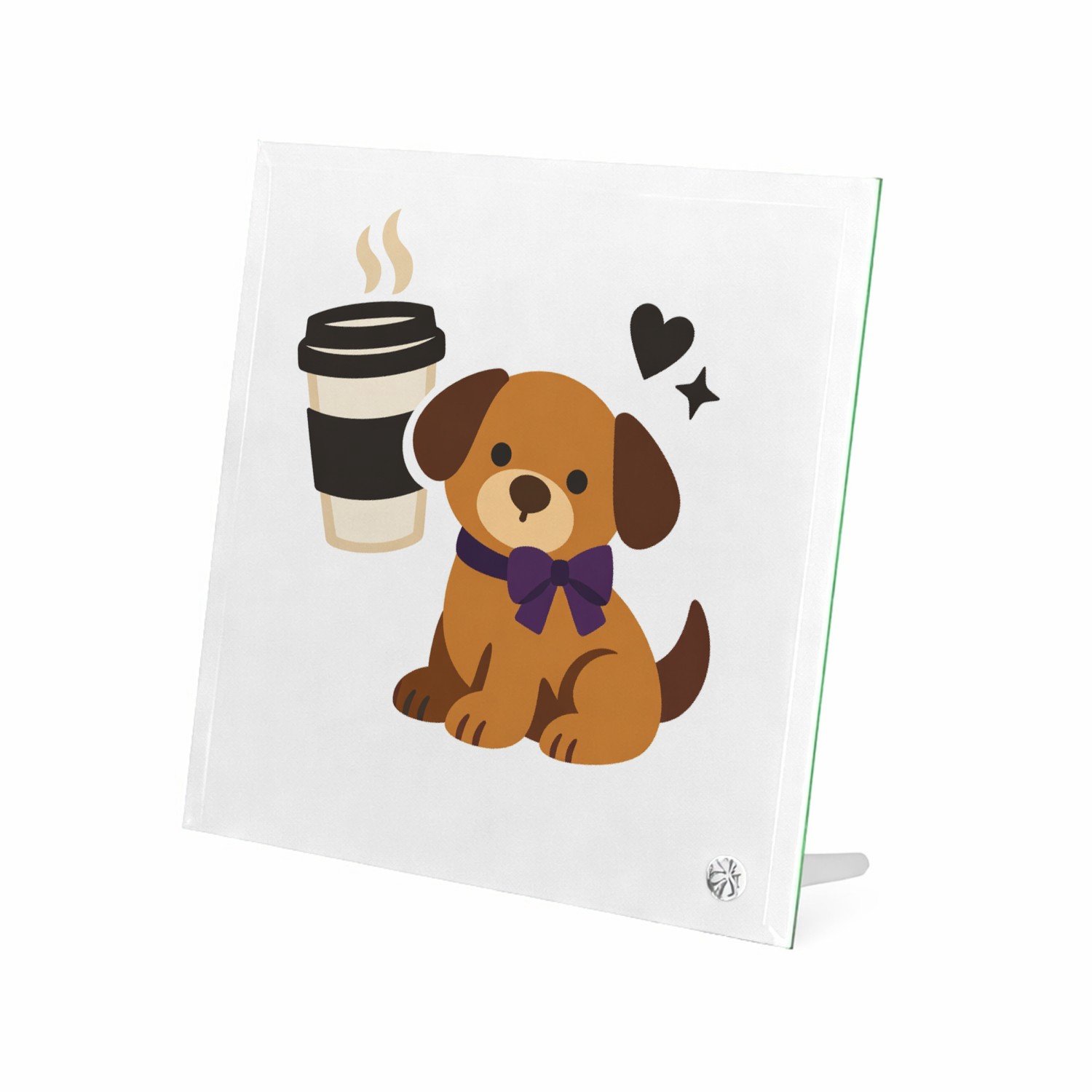 Mr Cadeautjes Glasframe 20 x 20 - design Cadeauprint rond een alledaagse luxe met een minimalistische | cadeau Wit