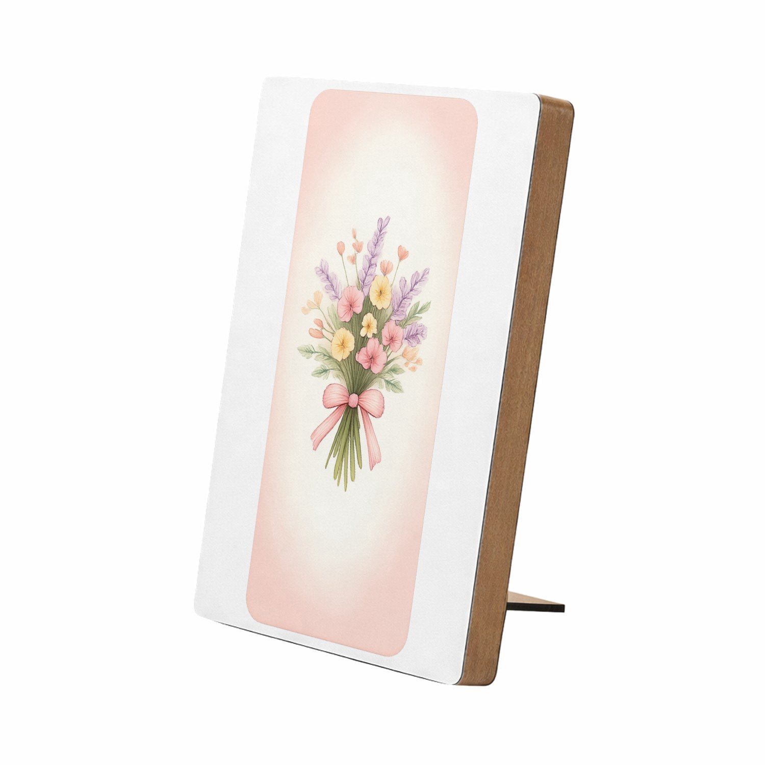 Mr Cadeautjes Glasframe/MDF 12,7 x 17,8 - design Een serie elegante natuurboeketten in zachte cadeaustijl, ma | cadeau Wit