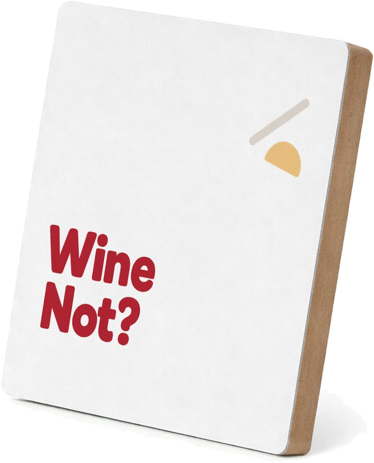 Mr Cadeautjes MDF staande fotolijst 15,2 x 15,2 - design Een minimalistische quote op een rustige achtergrond met een | cadeau Wit
