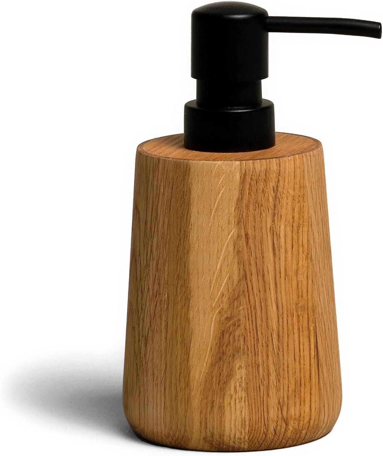 Merkloze Houten Zeepdispenser - Natuurlijk Eikenhout