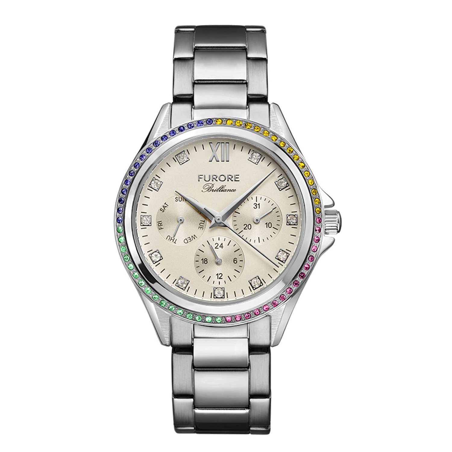 Furore - Dames Horloge Brilliance - Zilver