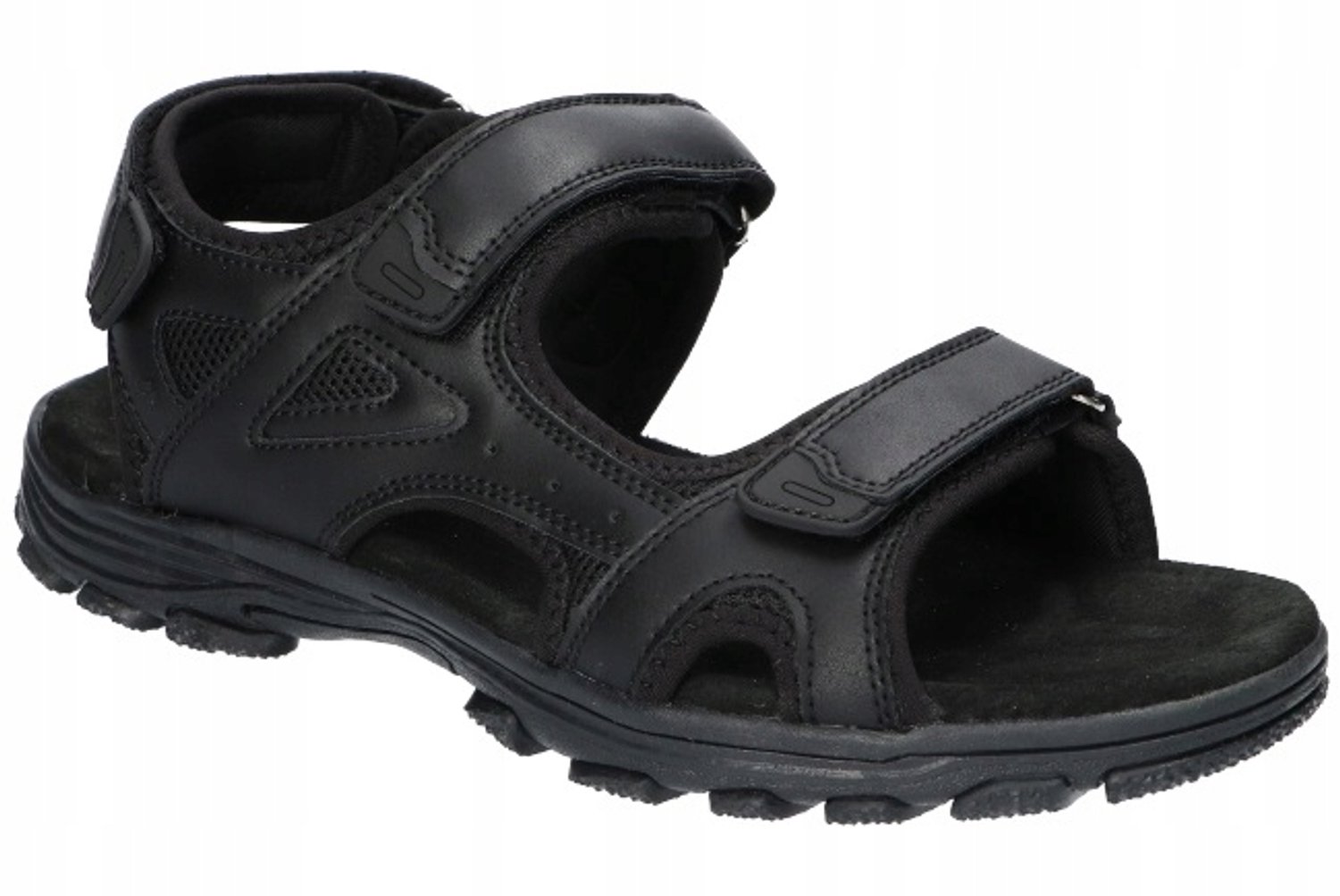 American Club Heren Sandalen Leer HL160 Zwart