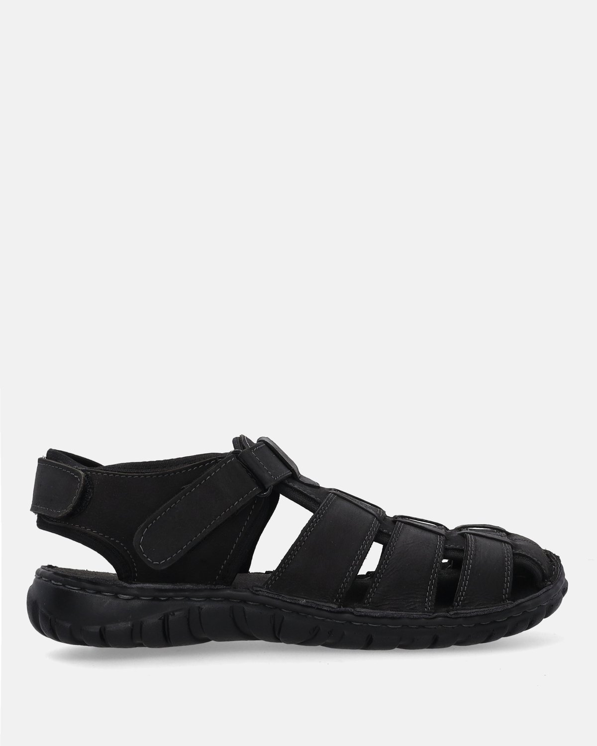 VENEZIA Heren Nubuck Sandaal Zwart
