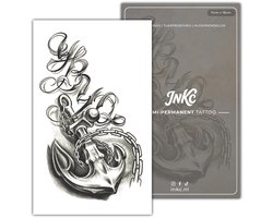 INKC - Tijdelijke Tattoo - Anker - Nep Tattoo - Plak Tattoos - Blijft tot 2 weken - 11 x 18cm