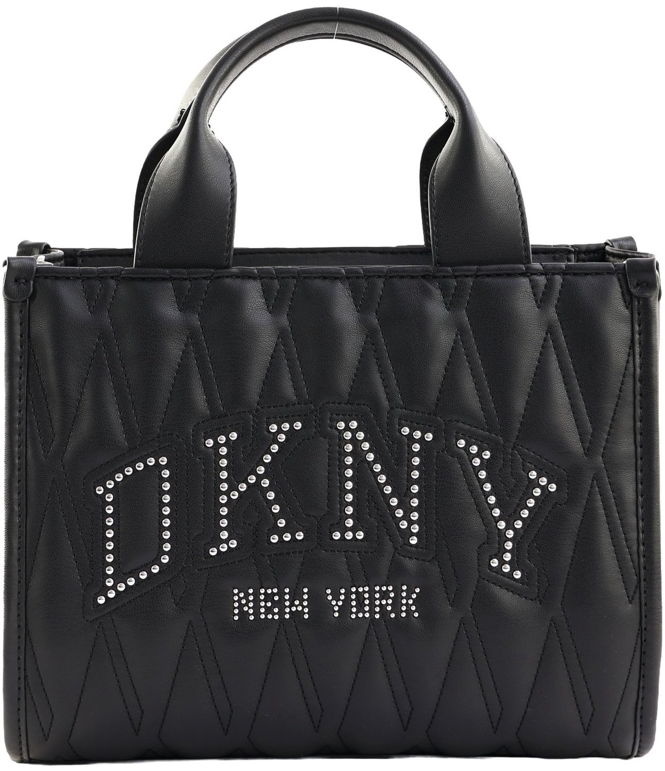 DKNY handtas schoudertas Hadlee Tote Black / Silver zwart