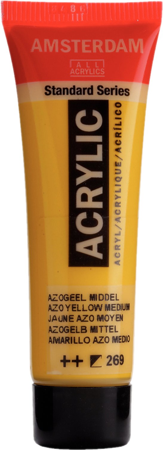 Verf - Acryl - 269 - Azo geel middel - Amsterdam - 20ml