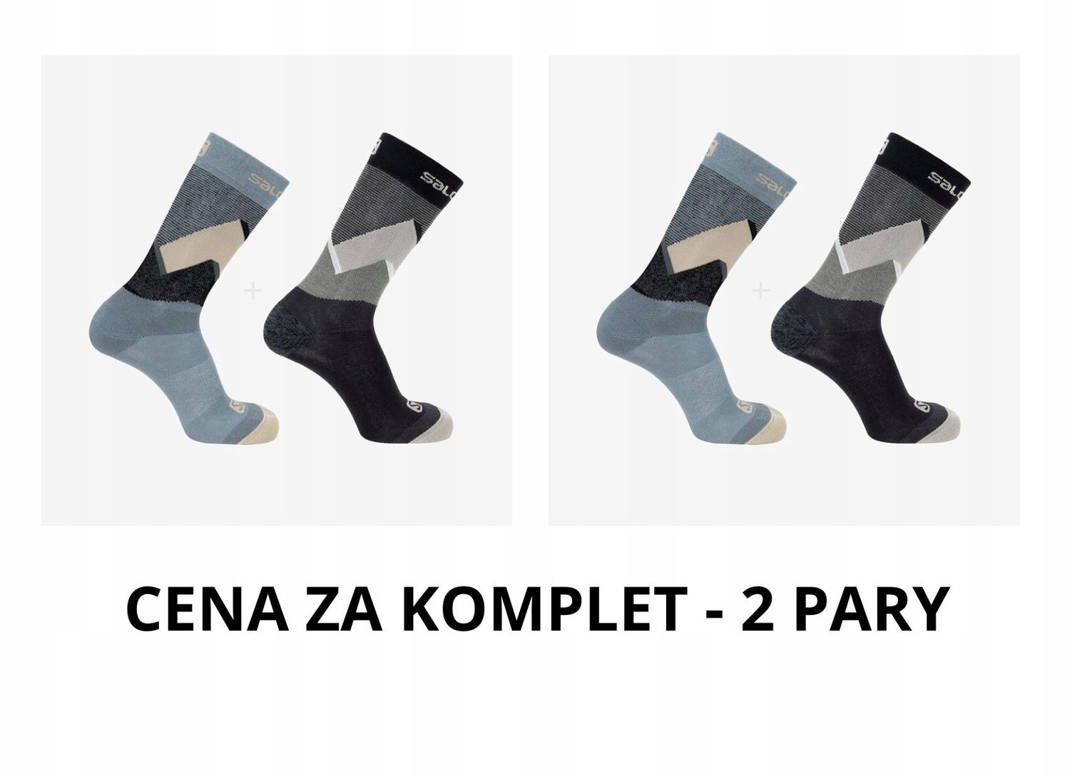 Merkloze Wandelsokken Outdoor 2 Paar Multicolor