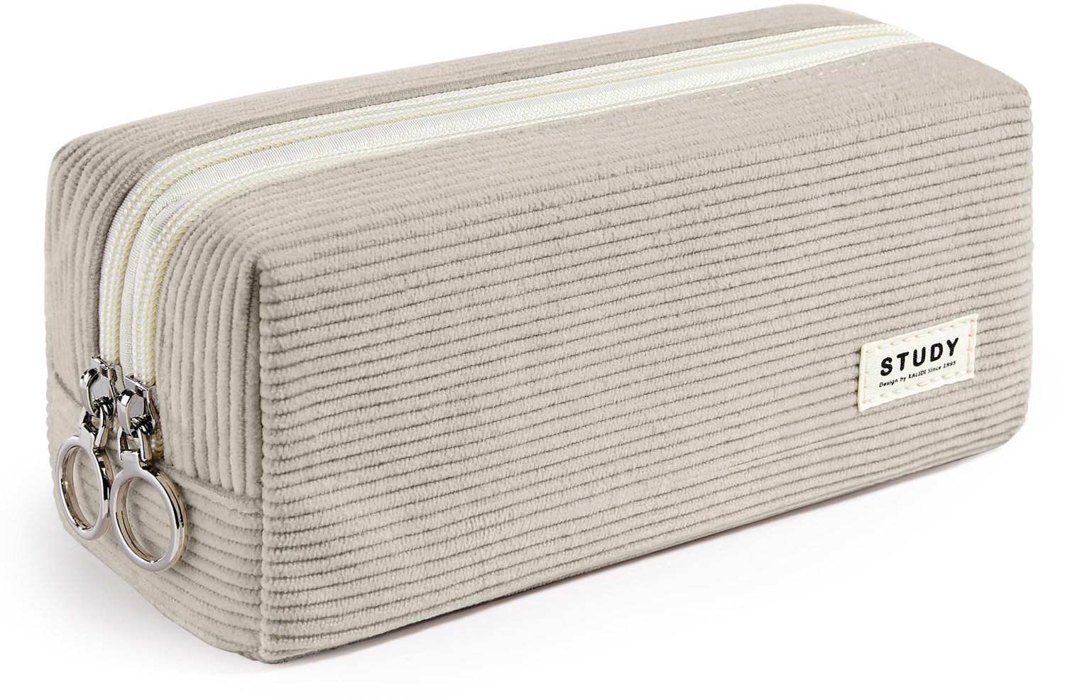 Etui met 2 Vakken - Corduroy Pennenzak voor Meisjes & Tieners - School