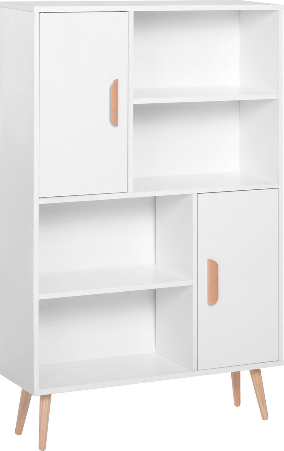HOMCOM-Boekenkast-Hout-80x24x123cm-Wit