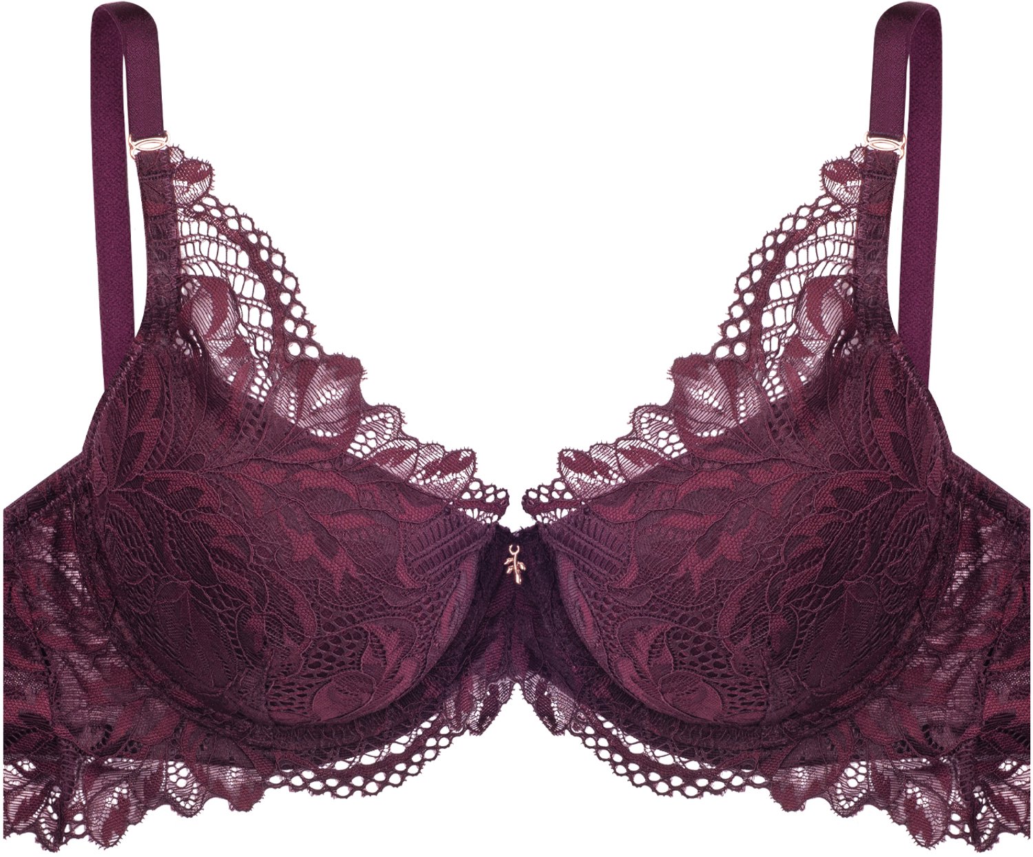 ESOTIQ Insoley - Push-upbeha - 75F - Mahonie - Met beugel en kant
