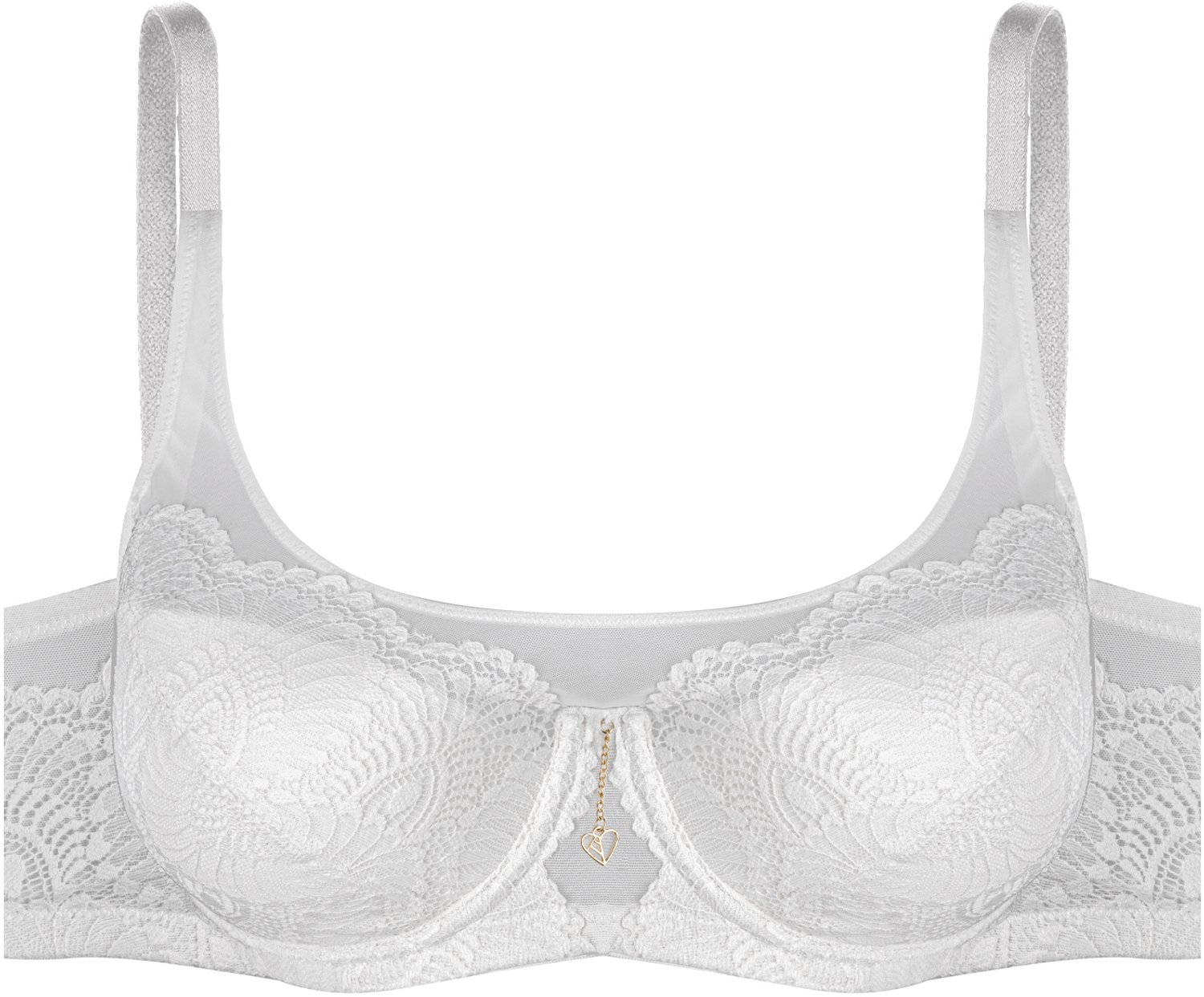 ESOTIQ Imagin - Push-upbeha - 70F - Kant en mesh - Verstelbare bandjes Crème