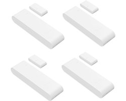 DW Gen2 SNZB-04PR2 Zigbee raamsensor met sabotage-alarm, raamcontact voor smart home en verwarming, open/dicht-status, compatibel met, vereist Zigbee-hub, Set van 4
