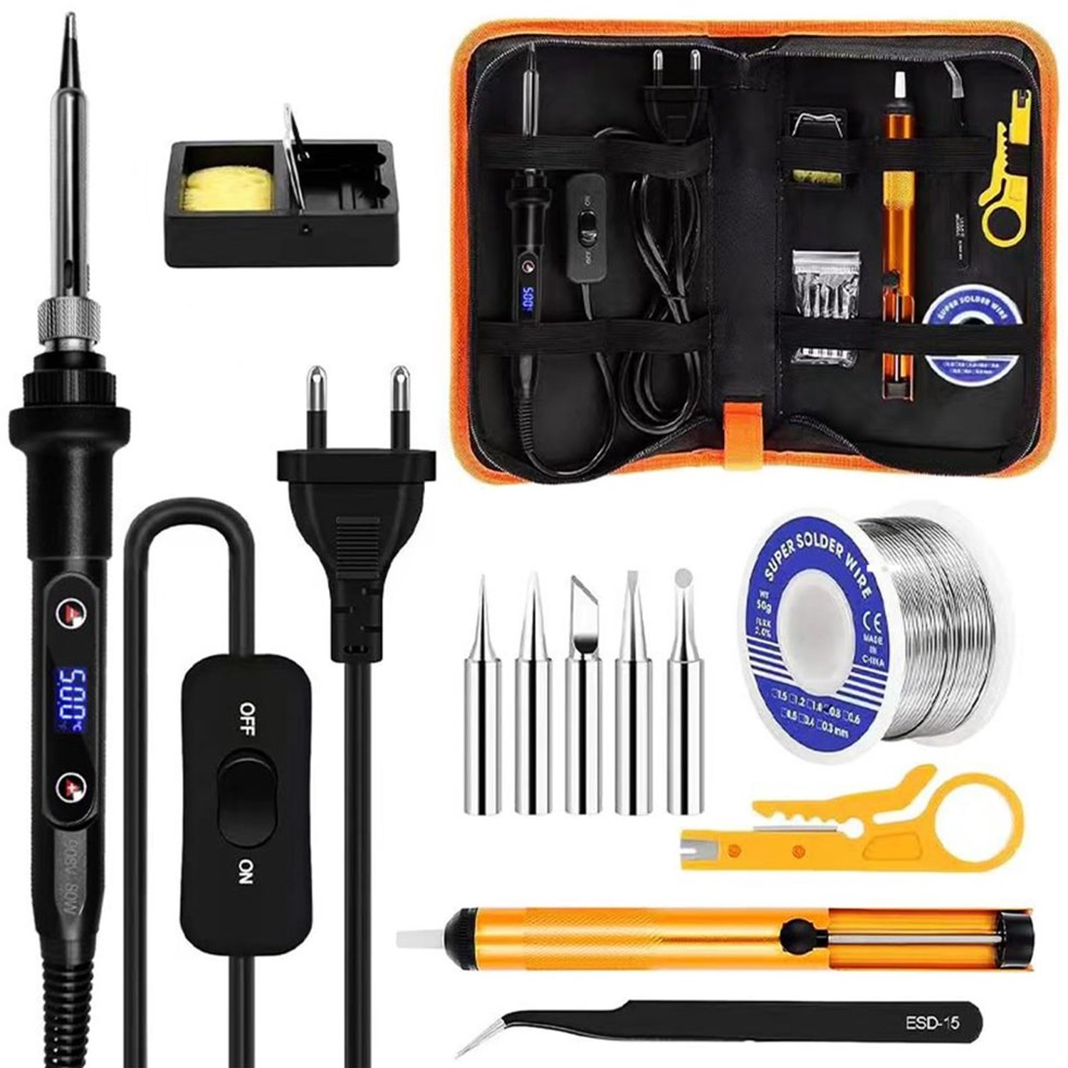 80W Professionele Soldeerbout Set 13-in-1
