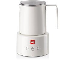 illy - Elektrische melkopschuimer - wit - Voor warm en koud melkschuim - barista kwaliteit thuis