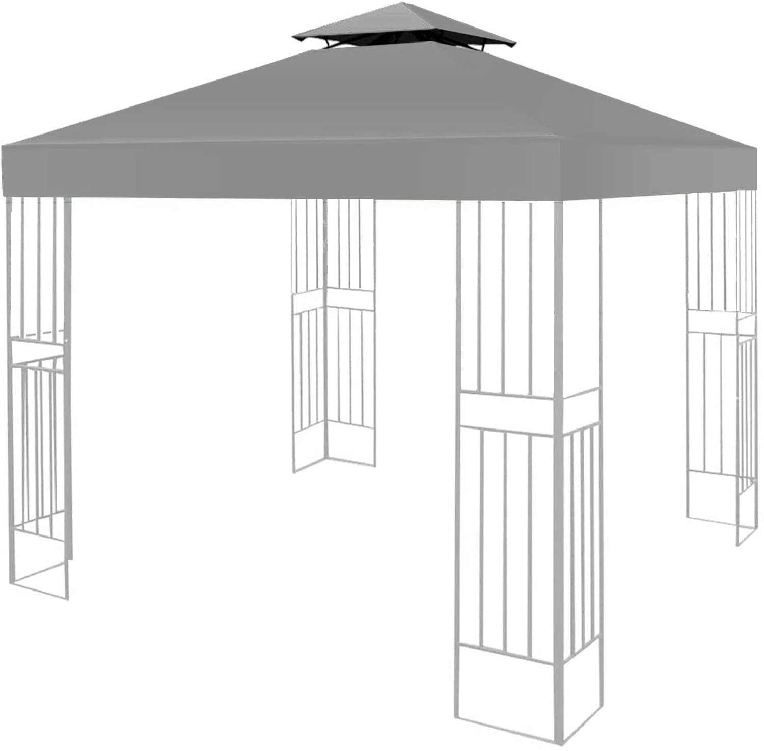 Vervangend Dak voor Tuinpaviljoen 3x3m Waterdicht en Winterbestendig