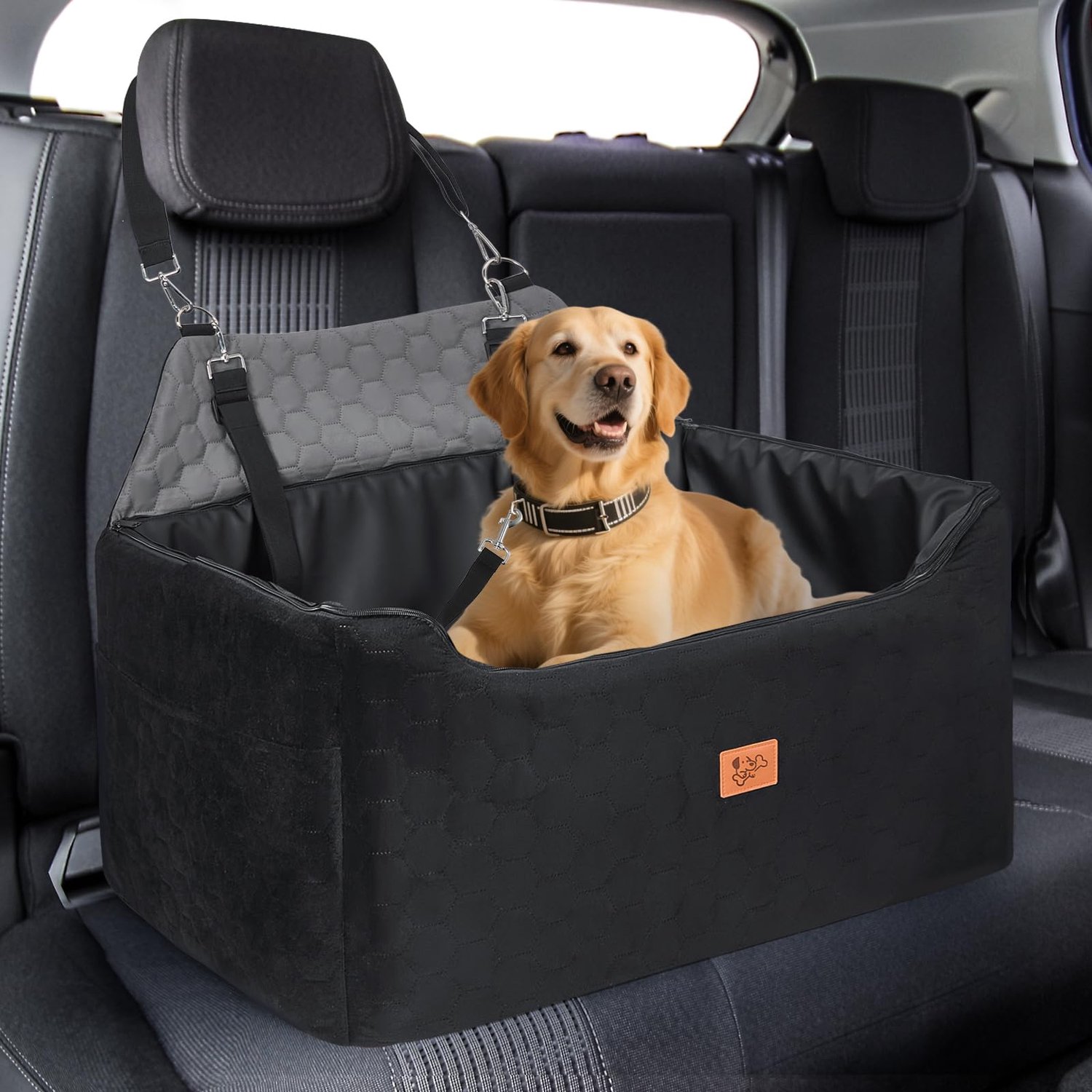 Hondenautostoel voor Middelgrote en Grote Honden - 78 x 55 x 53 cm