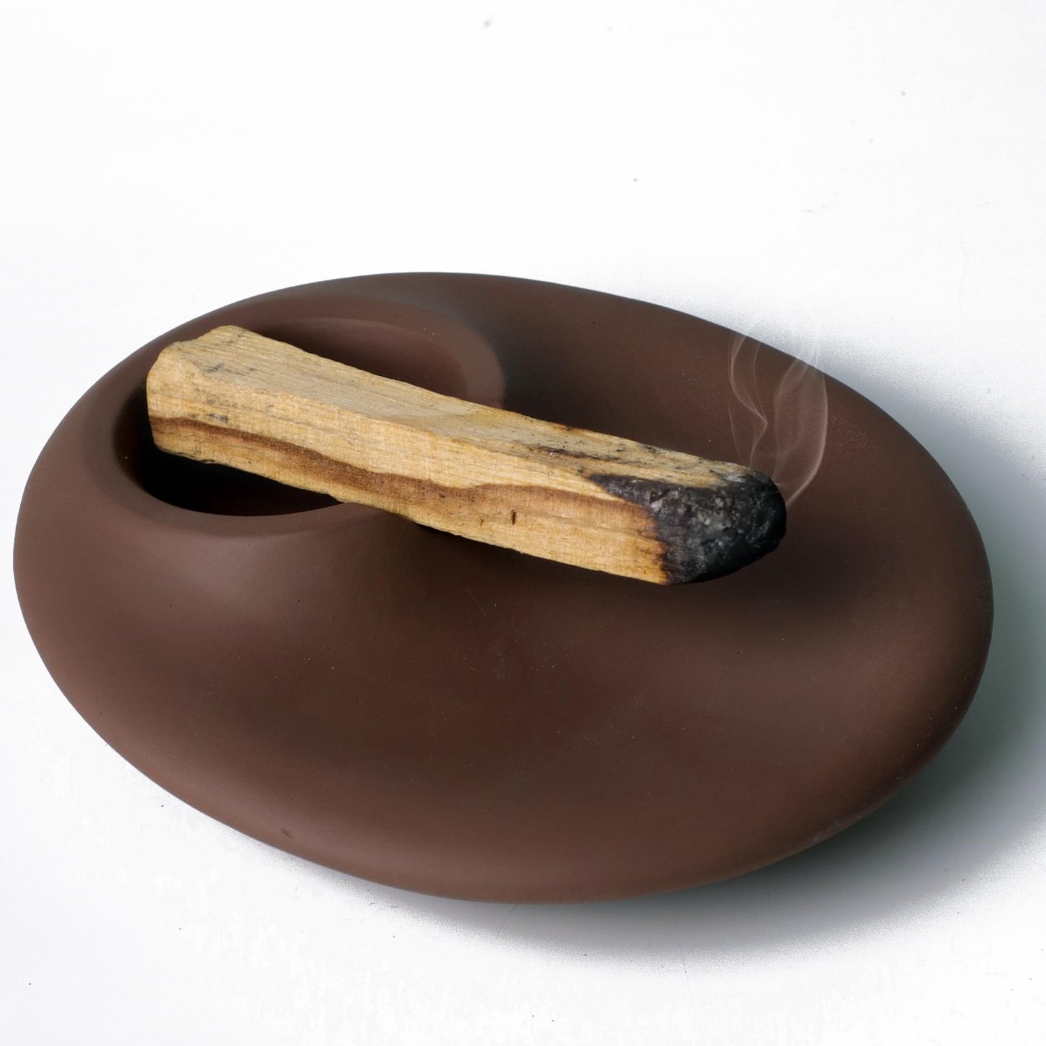 Keramische Palo Santo Houder voor Wierook en Kaarsen - 14x12 cm
