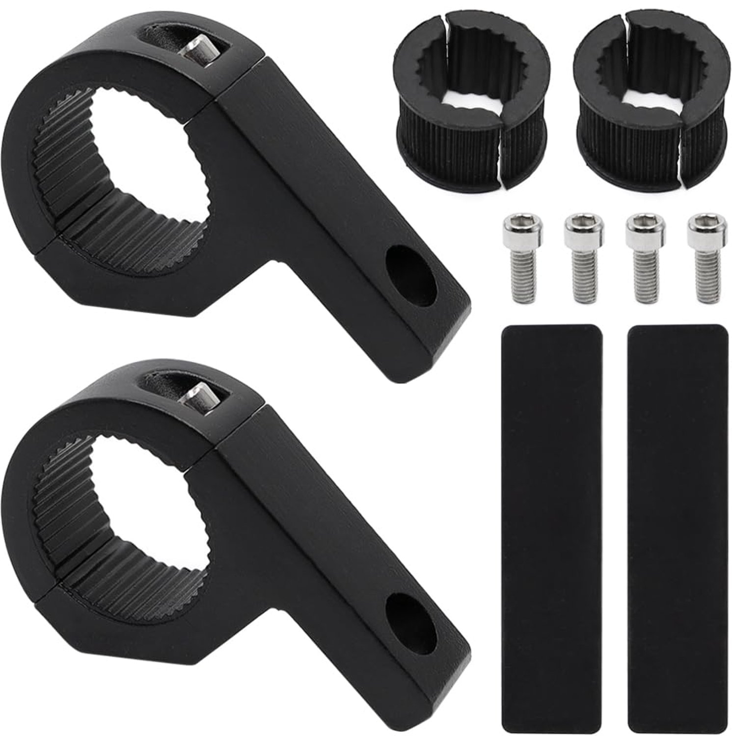 Werklamphouder 2 sets - Universele Lichtbar Houder - Koplamphouder - Aluminiumlegering - Verstelbaar - Geschikt voor 25-32 mm - Lichtbarhouder
