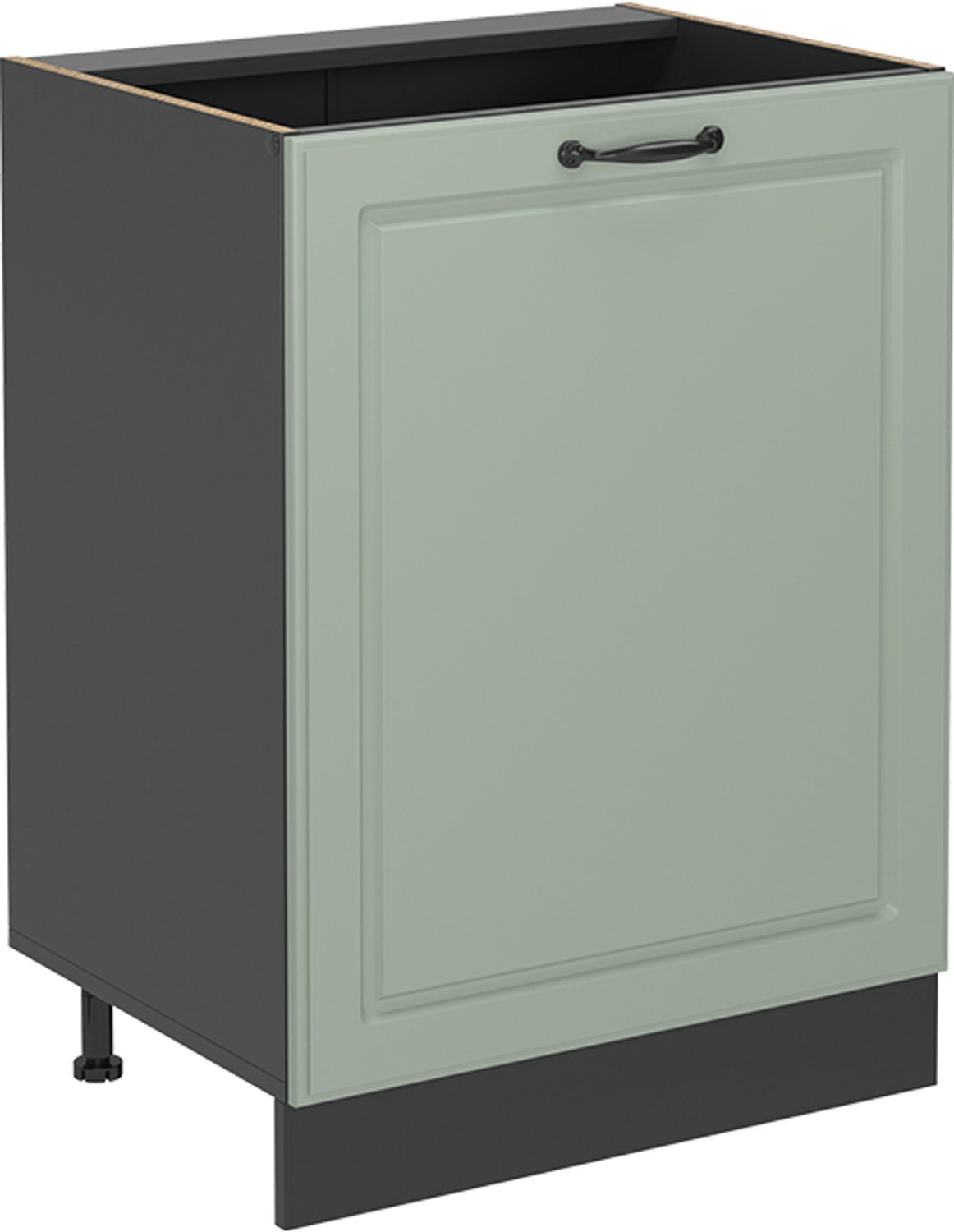 Vicco Keukenonderkast R-Line, Mint landelijk/Antraciet, 60 cm met 1 deur zonder werkblad