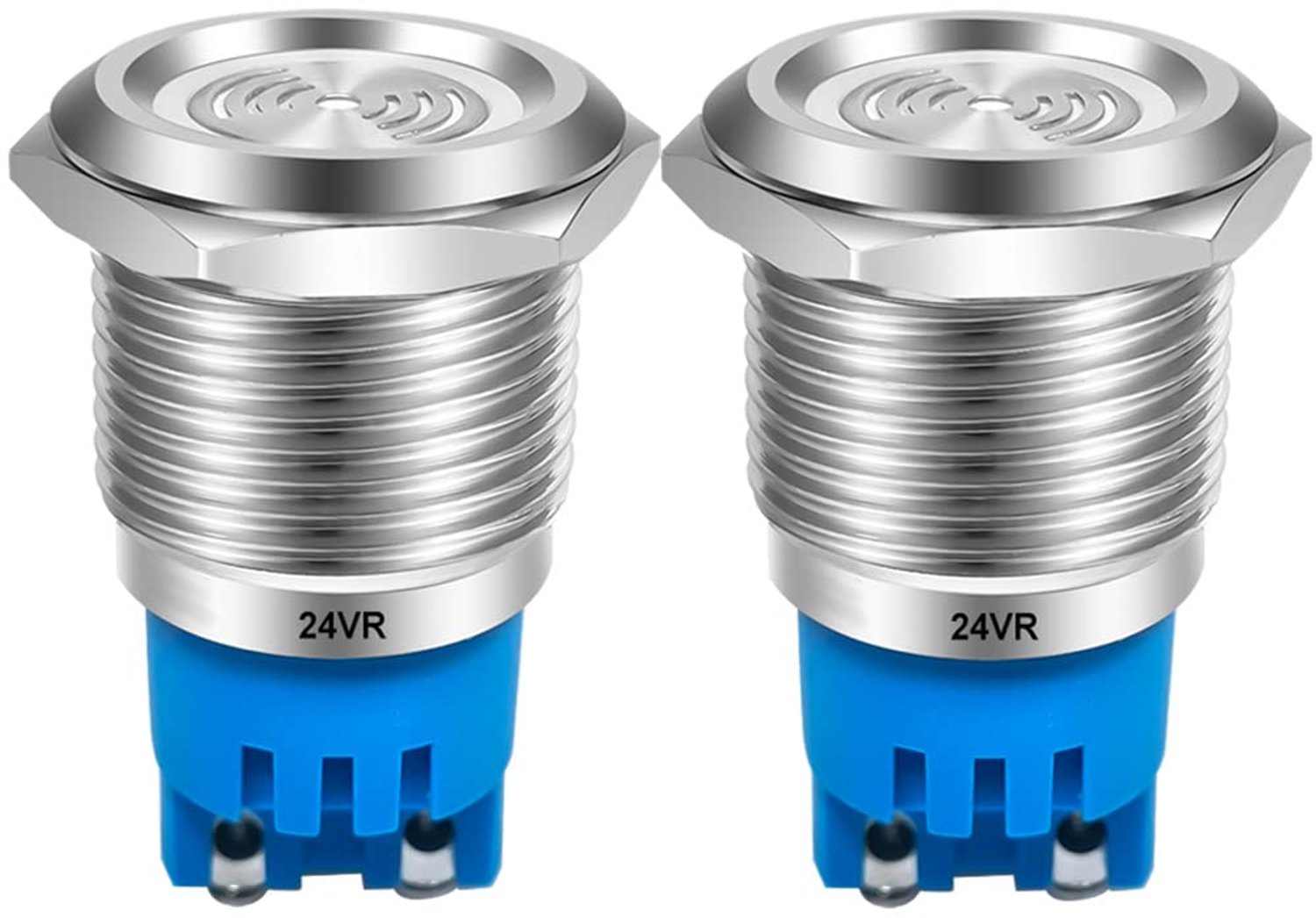 2 Stuks Waterdichte LED Flash Alarmen met Geluidsniveau 90dB