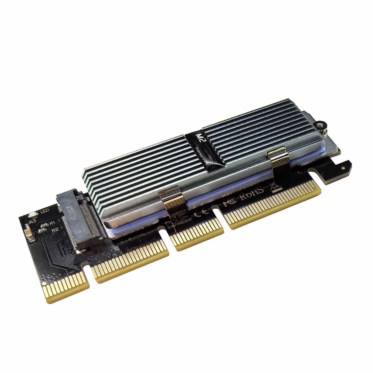 M.2 NVMe SSD naar PCIe X16 Adapter met Aluminium Koellichaam