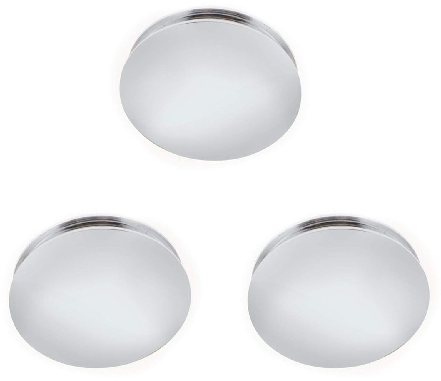 Afvoerplug Pop-up - 3 Stuks - Messing met Chroom - 37 mm - Wastafel Klik - Lichtgewicht en Duurzaam