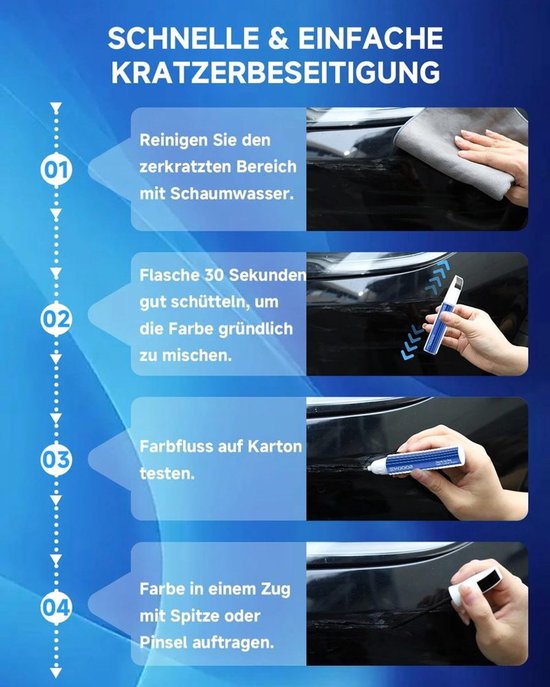 Touch Up Pen voor Tesla in Meteor Gray Pearl — afbeelding 4