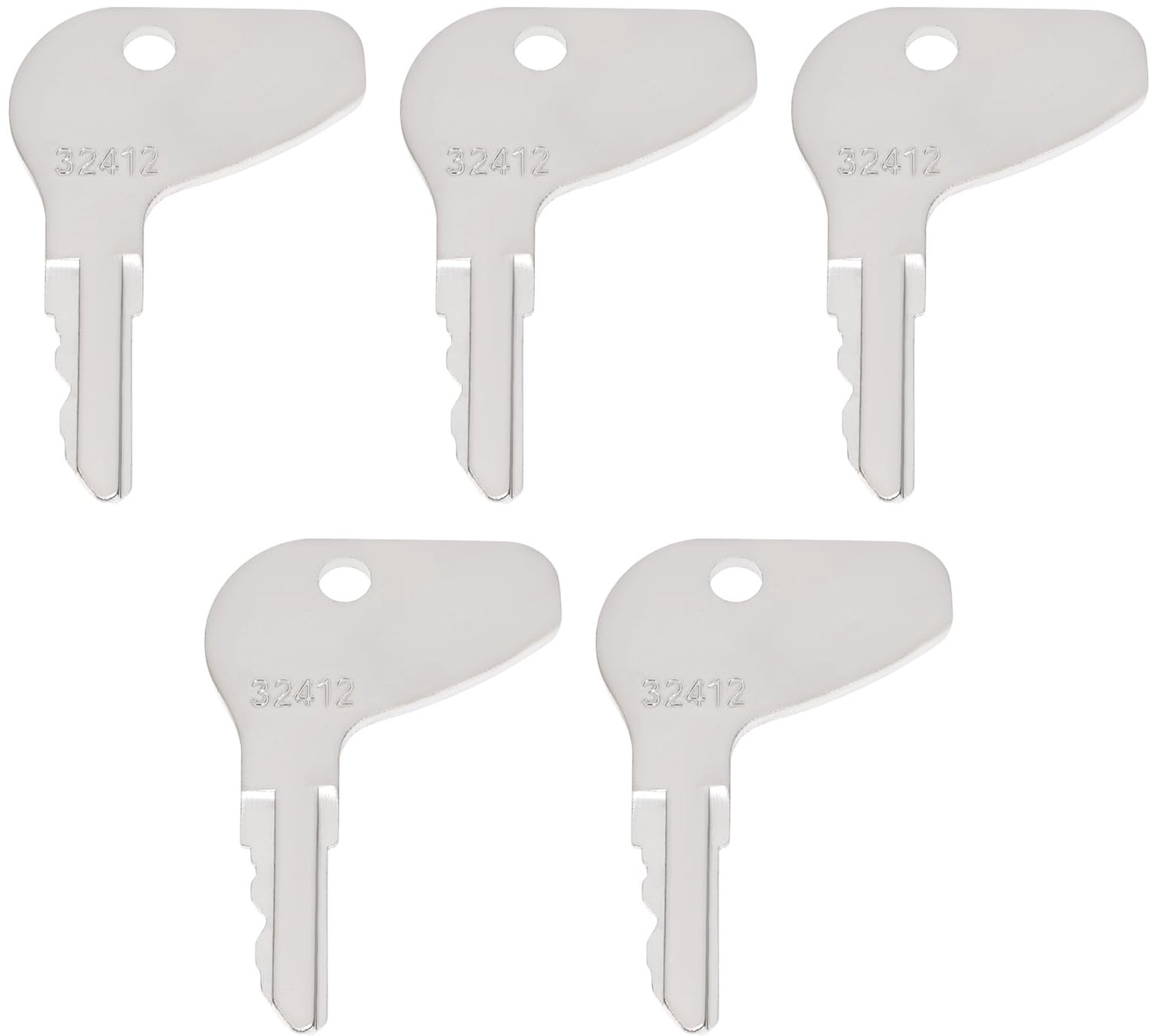 Contactslot - 5 Stuks - Compatibel met Kubota L/M Series - Sleutelring - Sleutelkastje - OEM 32412 H32412 - Sleutel
