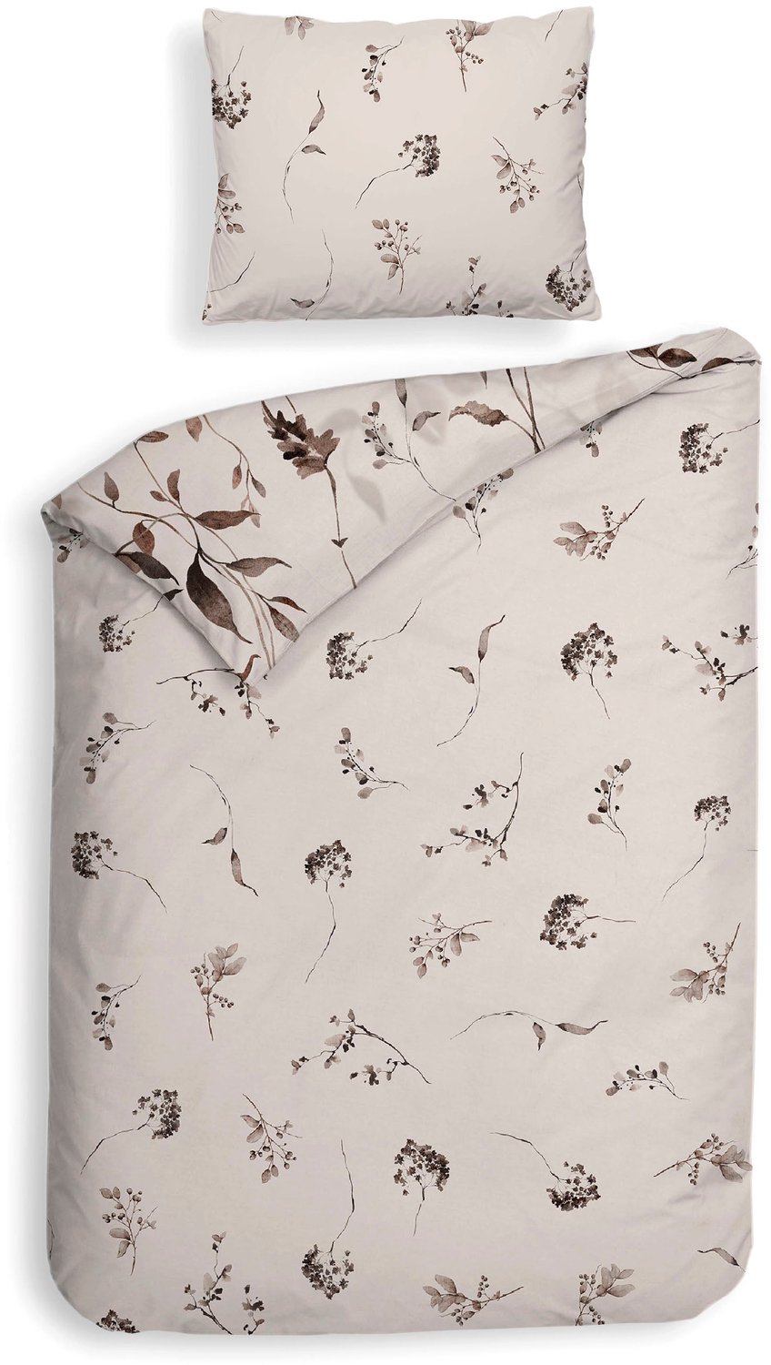 Heckettlane Dekbedovertrek Katoen Satijn Bennet - Natural - 100% Katoen-Satijn - Dekbedovertrek 260x200/220cm - Lits Jumeaux Extra Breed - Cambridge van Merkloos — afbeelding 3