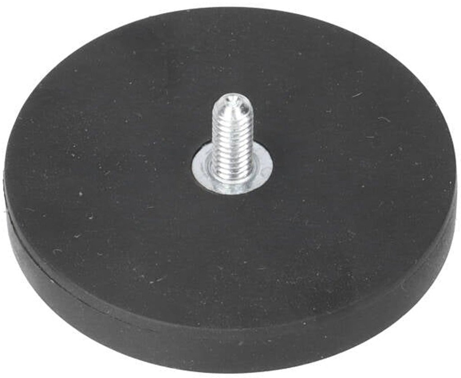 Neodymium Rubber Potmagneet Ø43 x 6 mm N40 draadstift M4 – 3 stuks