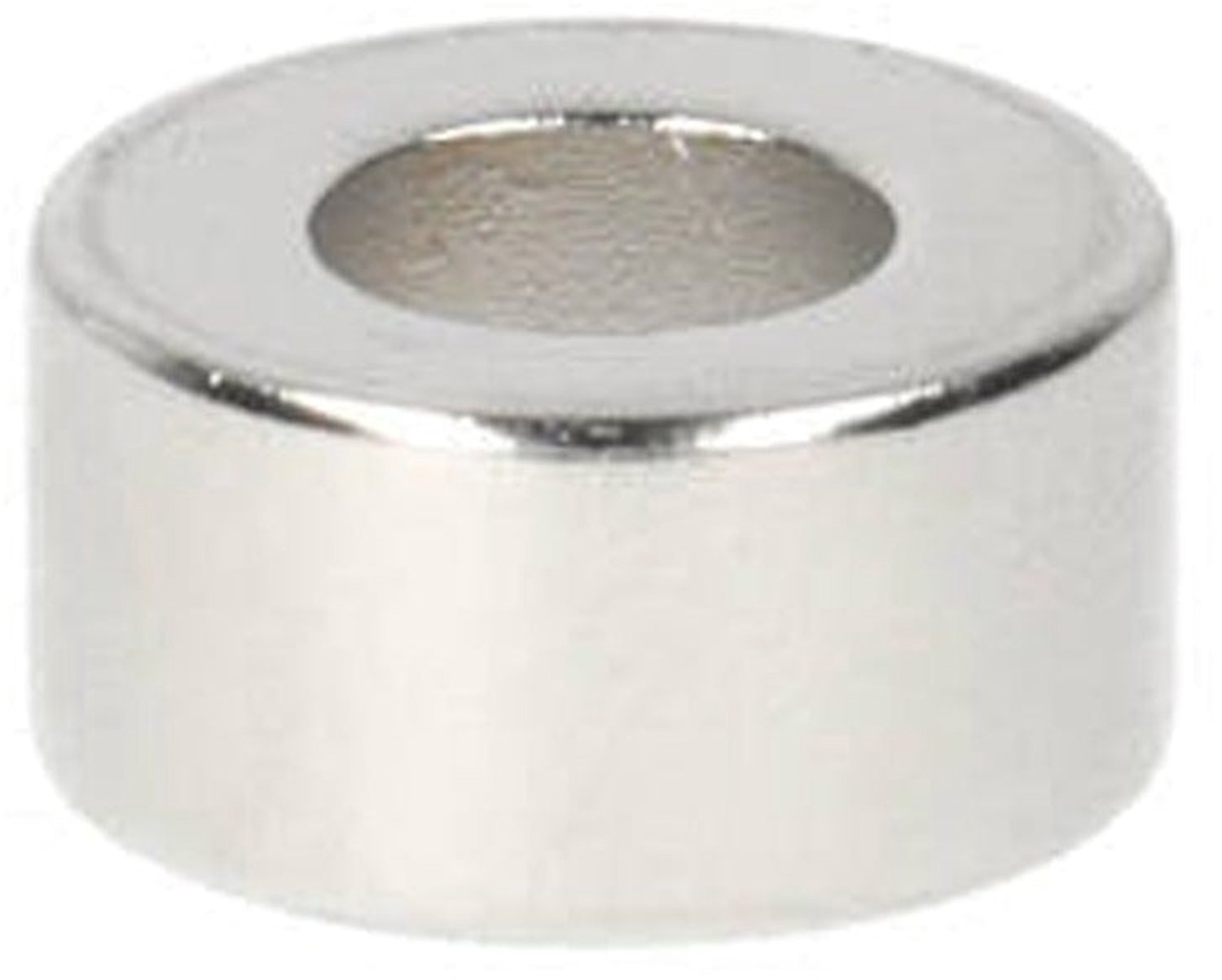 Neodymium Ringmagneet Ø12 x Ø6 x 6 mm N50 NiCuNi – 10 stuks