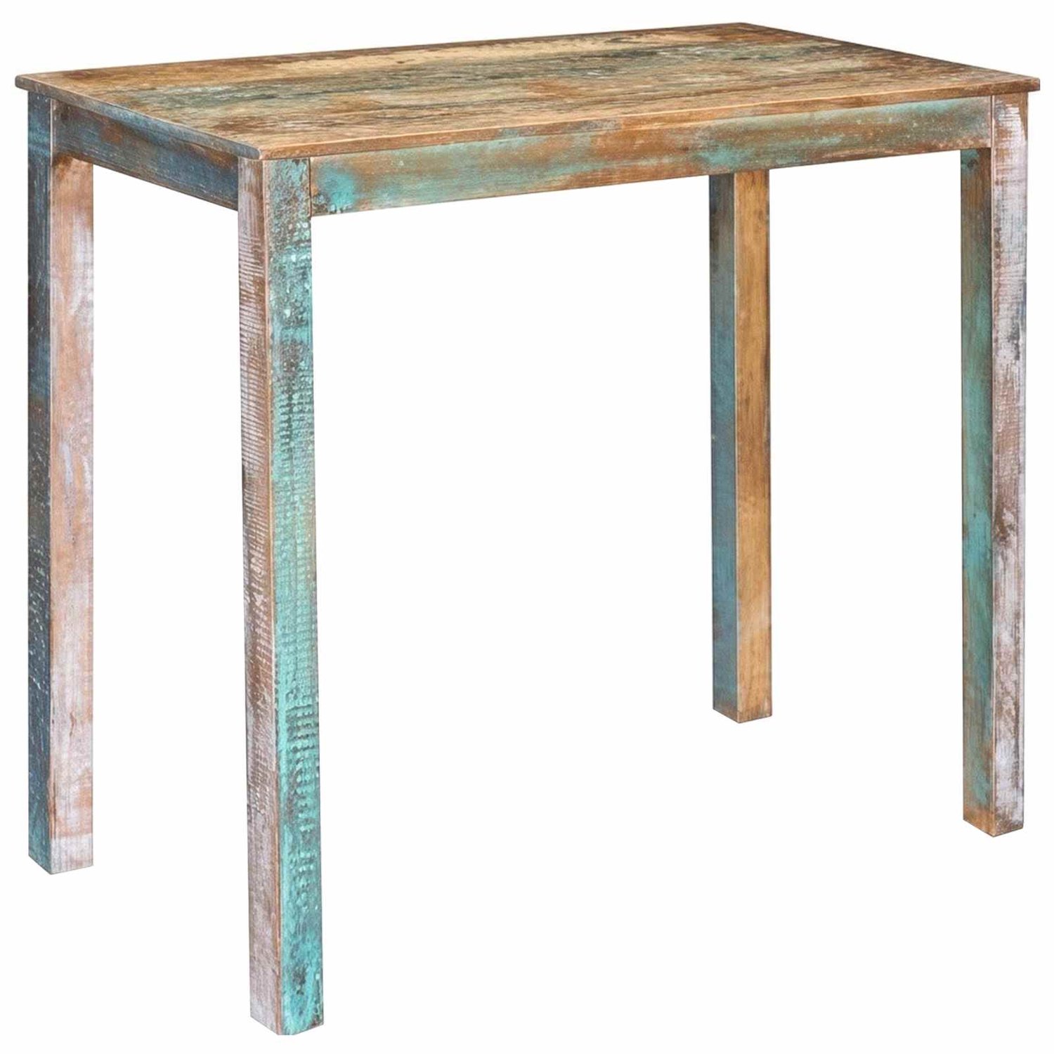 vidaXL Bartafel - 110 - x - 55 - x - 100 - cm - Massief - hergebruikt - hout - Multikleur Bruin