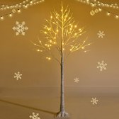 KOMFOTTEU 150 cm led-boom voor binnen - lichtboom voor Kerstmis - met 72 warmwitte ledverlichting - kunstkerstboom kerstdecoratie voor thuis, feest en verjaardag