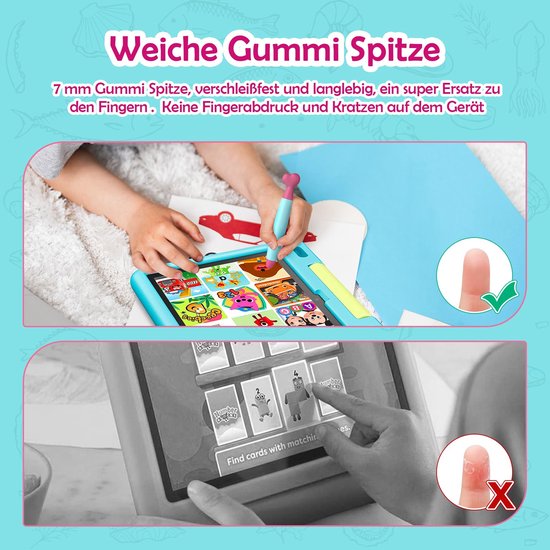 Set van 3 Stylus Pennen voor Kinderen met Zachte Rubberpunten — afbeelding 4