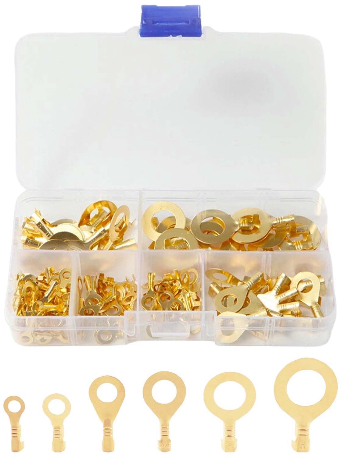 Set van 300 M3-M10 Messing Ringklemmen voor Elektrisch Gebruik
