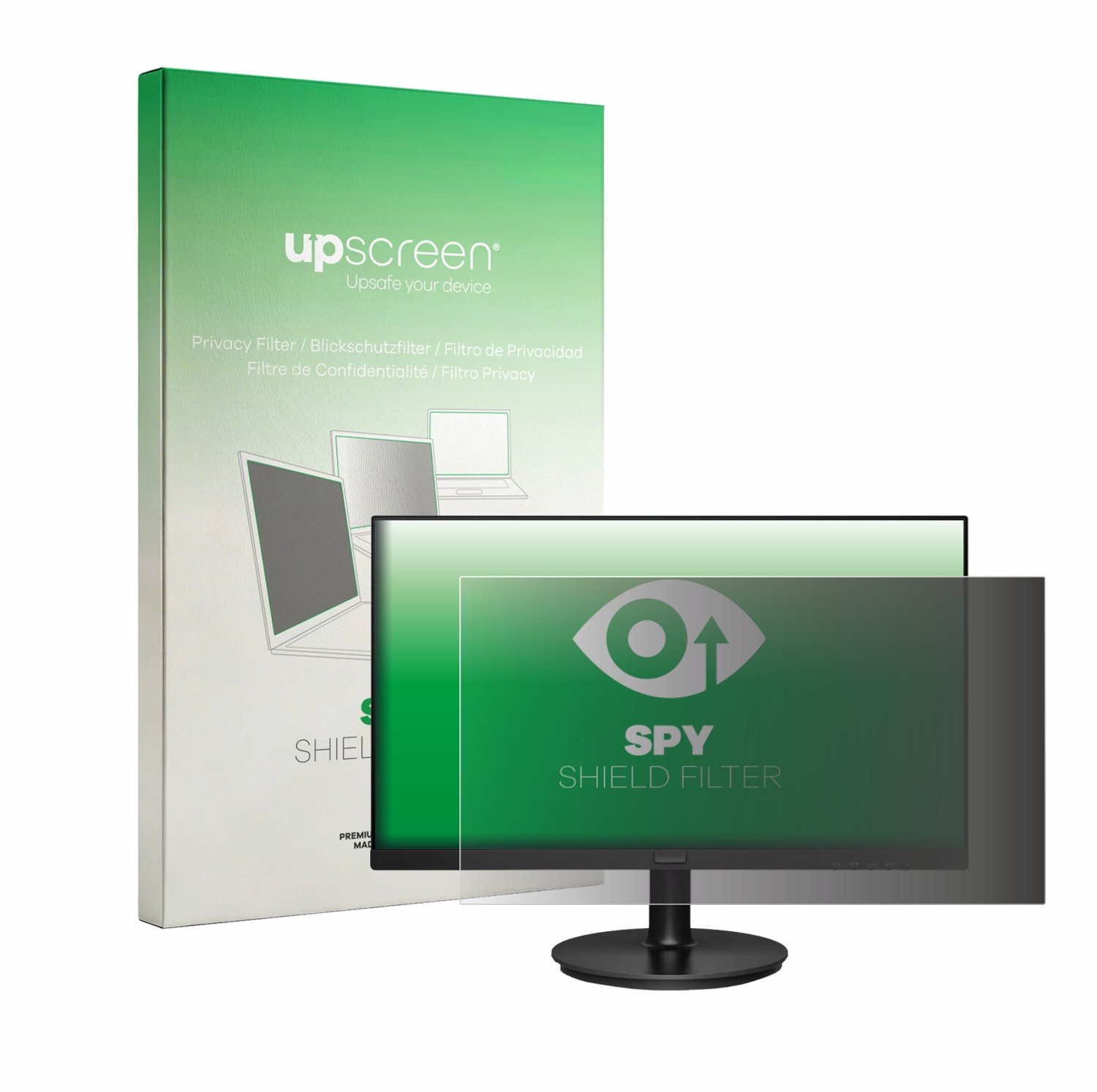 upscreen - privacyscherm voor Philips 221v8 - privacy filter screenfilter Blauwlichtfilter